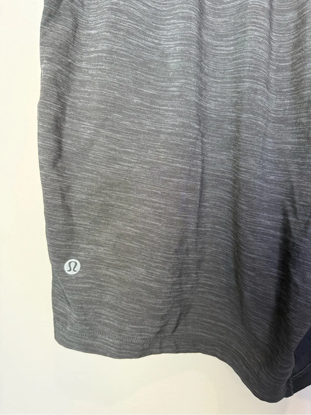 Lululemon Pace Breaker Shorts‎ Gray Space Dye Hidden Zip Pocket L